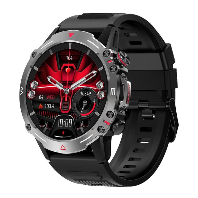 Smartwatch / sportklocka med Bluetooth-samtal Svart