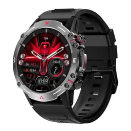 Smartwatch / sportsur med Bluetooth-opkald Sort