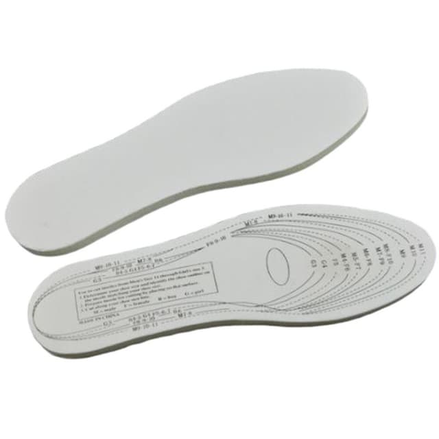 Iläggssulor stötdämpande skoinlägg (35-44) Vit 30 cm