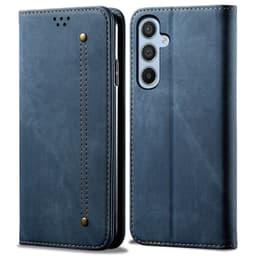 SKALO Samsung A16 Jeans Flip Cover - Blå