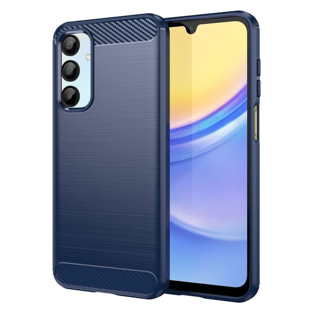 SKALO Samsung A16 Armor Carbon Stødsikker TPU-cover - Blå