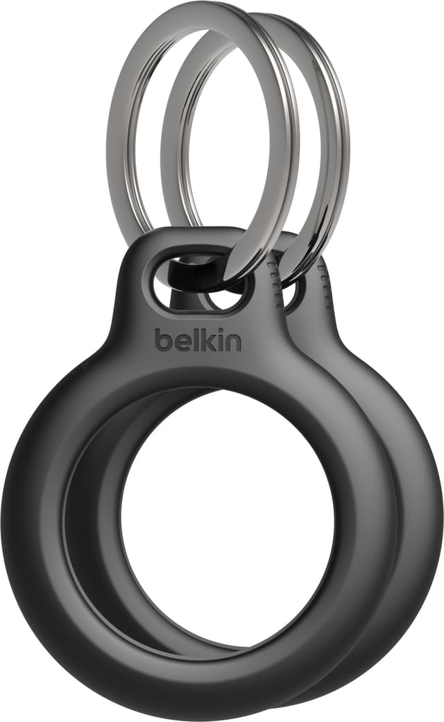 Belkin Secure AirTag-holder med nøkkelring 2-pakning (sort)