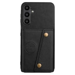 SKALO Samsung A16 PU-læder Cover med Pung - Sort