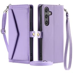 SKALO Samsung A16 PU-Läder Envelope Plånboksfodral - Lila