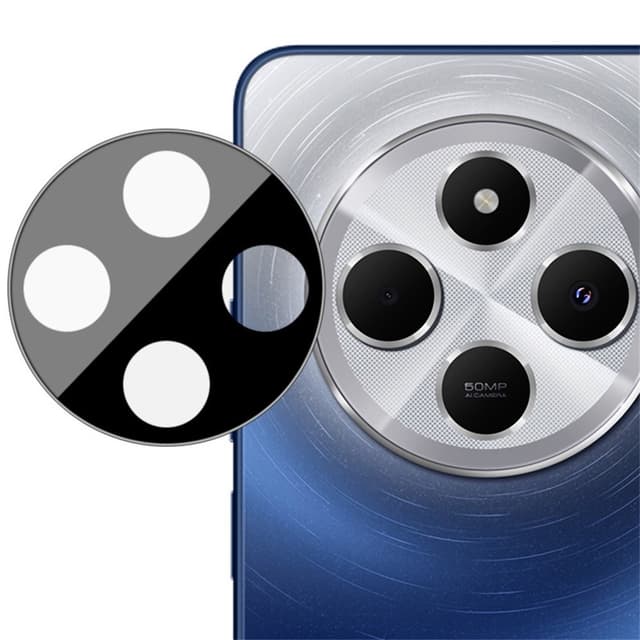 2-PACK SKALO Xiaomi Redmi 14C 3D Linsskydd/Kameraskydd Härdat Glas - Svart
