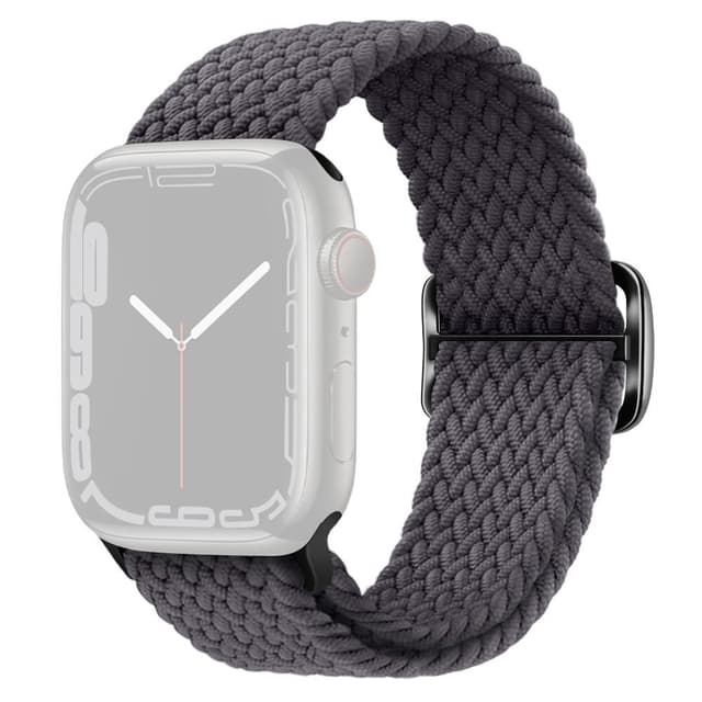 SKALO Punottu -ranneke Apple Watch Series 10 42mm - Tummanharmaa