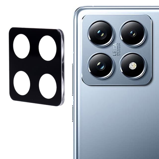 2-PAK SKALO Xiaomi 14T Pro 3D Kameralinse Beskyttelsesglas - Sort