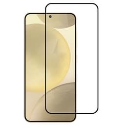 2-PACK SKALO Samsung Galaxy S24 FE Heltäckande Skärmskydd Härdat Glas - Svart