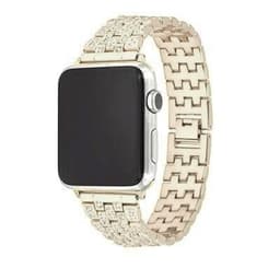 SKALO Link armbånd Bling Apple Watch Series 7-9 45mm - Guld