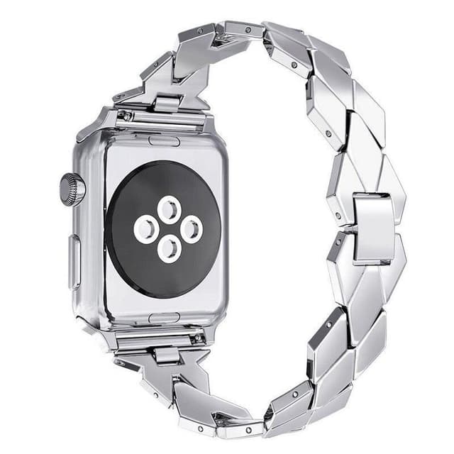 SKALO Metalliranneke ""Twist"" Apple Watch Series 4-6 40mm - Hopea