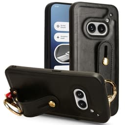 SKALO Nothing Phone (2a) Plus PU-Läder Skal med Handrem - Svart