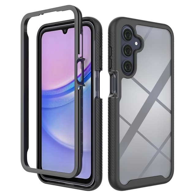 SKALO Samsung A16 Shockproof Clear Hybrid Skal - Svart
