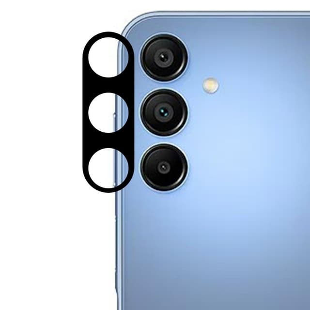 SKALO Samsung Galaxy A16 3D Kameralinse Beskyttelsesglas - Sort