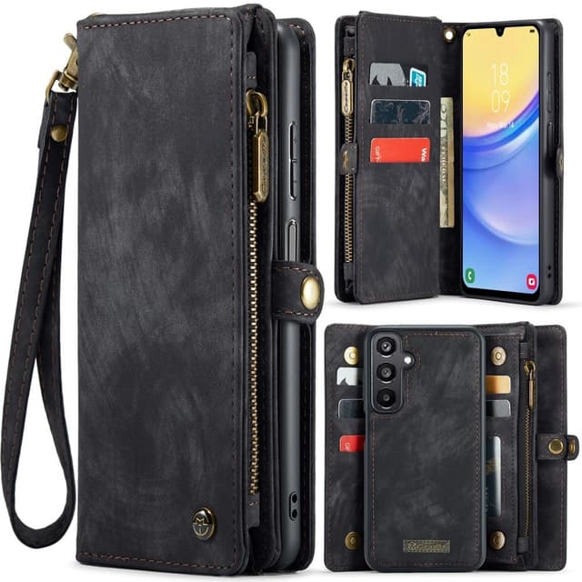 CaseMe Samsung A16 008 BIg Wallet 2in1 Magnet Plånboksfodral - Svart