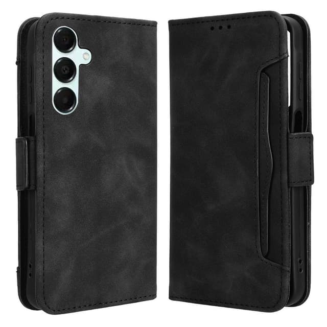 SKALO Samsung A16 6-lokeroa Lompakkokotelo - Musta