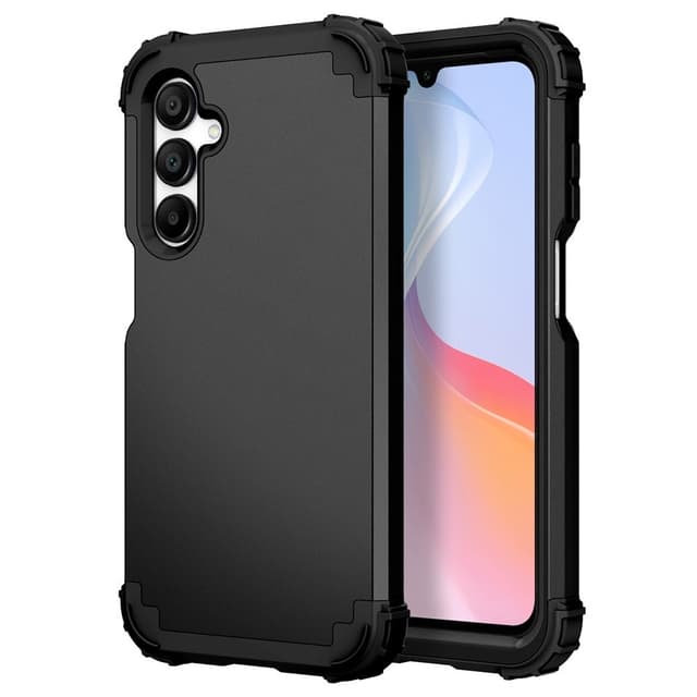 SKALO Samsung A16 Shockproof Armor Suojakuori - Musta