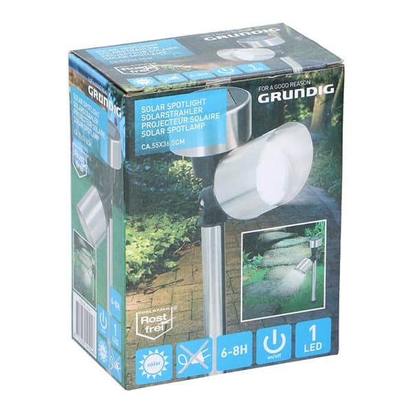 Trädgårdslampa / Solcellsspotlight LED - perfekt för trädgård och uteplats