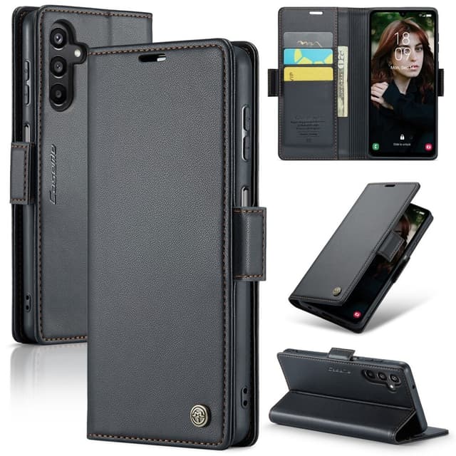 CaseMe Samsung A16 023 Series PU-Läder Flip Cover - Sort