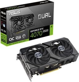 ASUS GeForce RTX 4070 SUPER DUAL EVO OC grafikkort (12 GB GDDR6X)