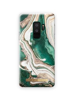 Printed Case Galaxy S9 Plus Golden Jade Marble