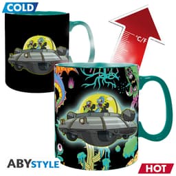 ABYStyle Rick and Morty lämpöön reagoiva muki (avaruusalus)