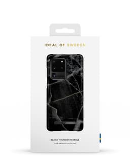 Printed Case Galaxy S20 Ultra Black Thunder Marble