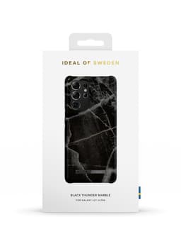 Printed Case Galaxy S21 Ultra Black Thunder Marble