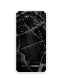 Printed Case Galaxy S23 Black Thunder Marble