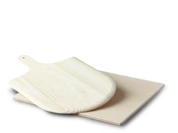 Pizzastone w/paddle 38x35,5 cm