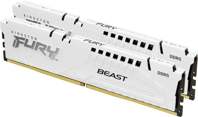 Kingston FURY Beast RGB 64GB DDR5 RAM 6000MT/s CL30 (hvit)