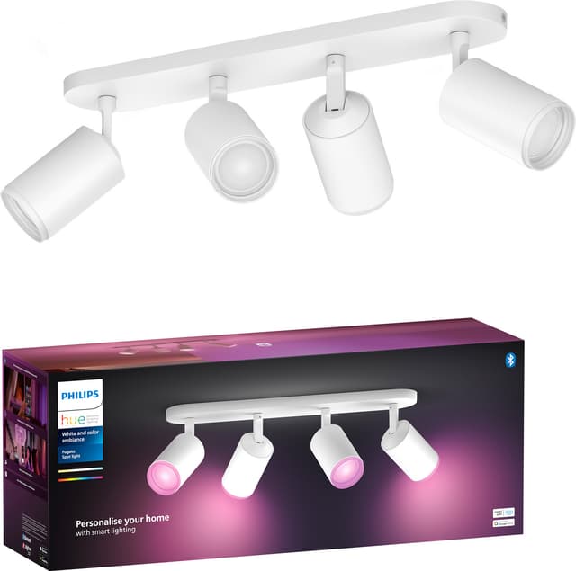 Philips Hue Fugato fyrdubbel spotlight 4x4.2W GU10 (vit)