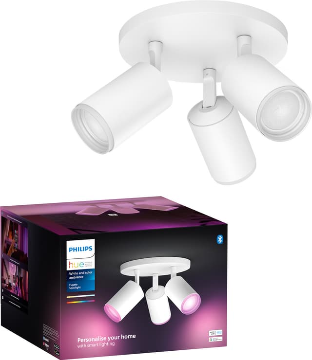 Philips Hue Fugato tredobbelt spotlys 3x4,2W GU10 (hvid)