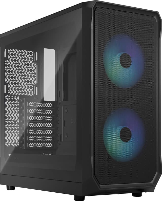 Fractal Focus 2 RGB Black TG Clear Tint datorchassi