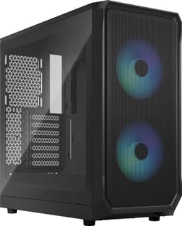 Fractal Focus 2 RGB Black TG Clear Tint PC kabinett