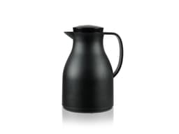 Vacuum jug 1 l black/glass ins