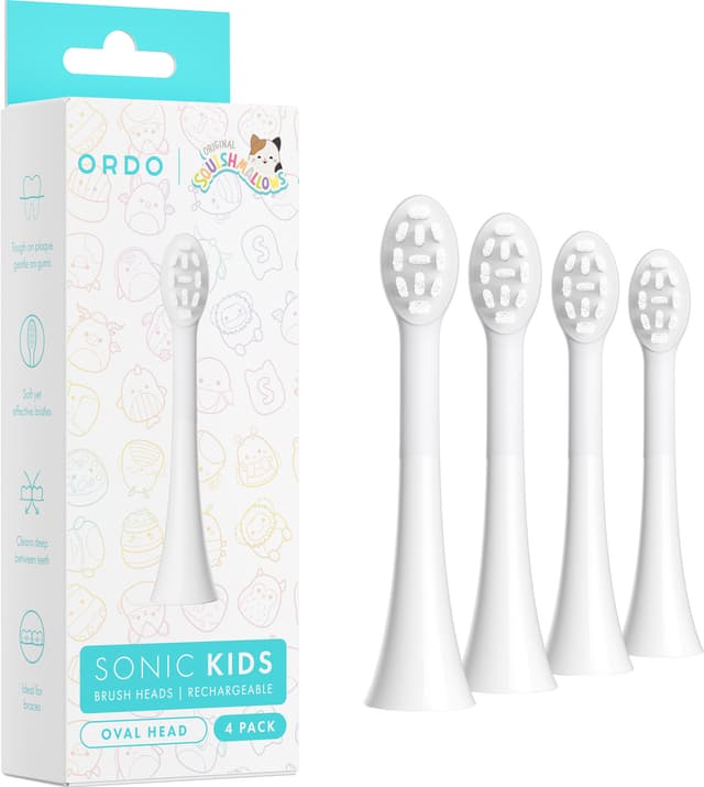 Ordo Sonic Kids utbytbara tandborsthuvuden 4-pack (vita)