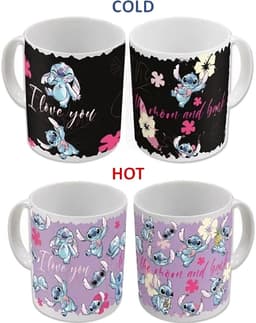 Konix Lilo & Stitch varmeaktivert krus (Stitch & Angel)