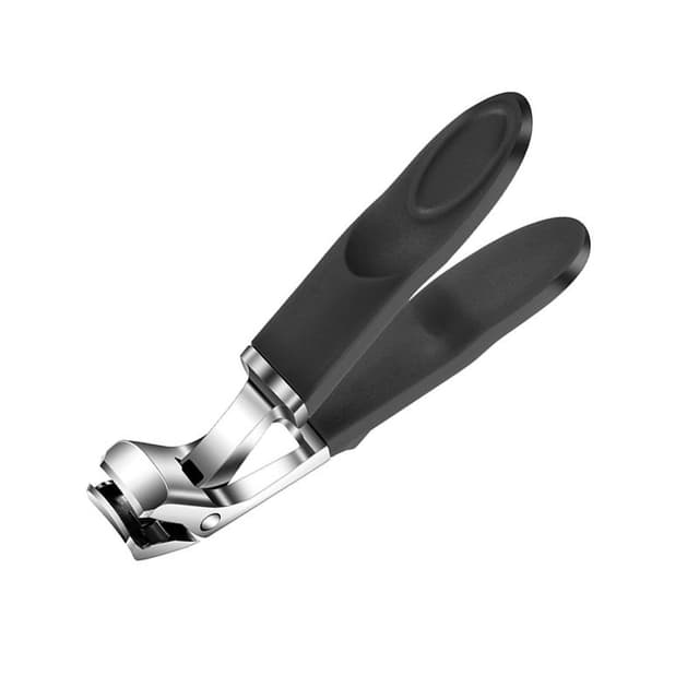 Ergonomisk tånagelklippare i rostfritt stål med långt handtag