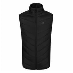 Lämmitetty liivi M01, kaksoisohjaus, 15 lämmitysaluetta Musta XL