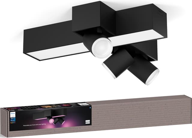 Philips Hue Centris cross triple spotlys 25W GU10 (black)