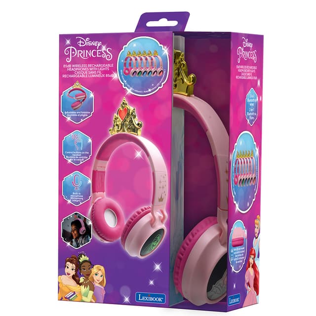 Disney Princess Bluetooth hörlurar med ljus