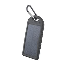 Setty solcellebatteri, 5000 mAh, svart