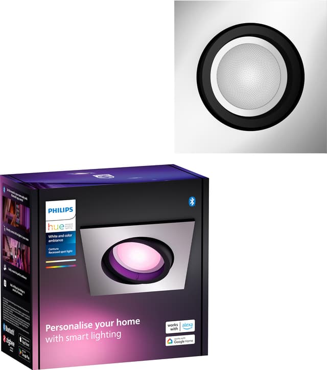 Hue Centura infälld fyrkantig spotlight 4,2W GU10 (aluminium)