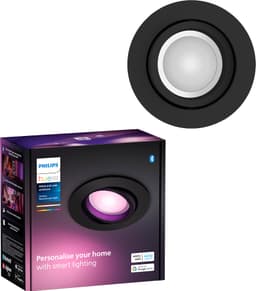 Philips Hue Centura innfelt rundt spotlys 4,2W GU10 (sort)