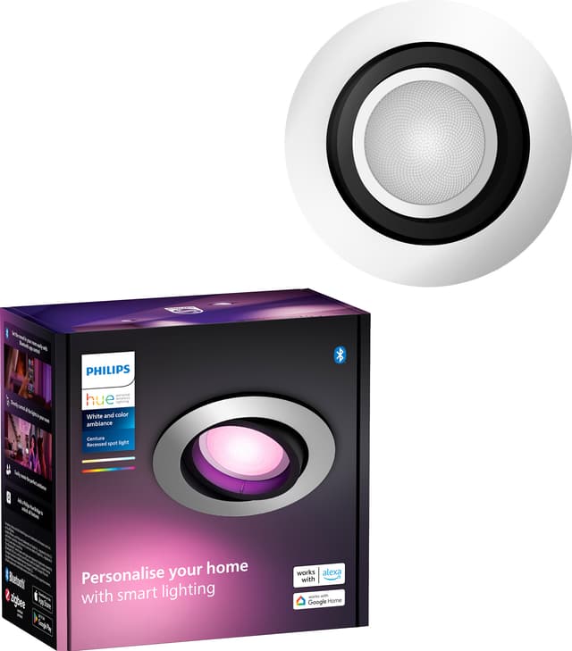 Hue Centura infälld rund spotlight 4,2W GU10 (aluminium)