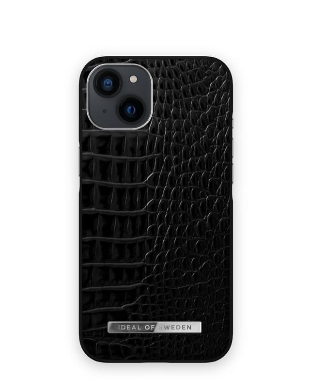Atelier Case iPhone 13 NeoNoirCrocSilvr