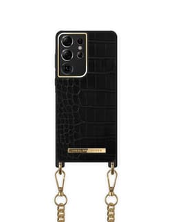 Necklace Case Galaxy S21 Ultra Jet Black Croco