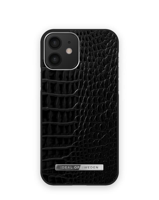 Atelier Case New iPhone 12/12P NeoNoirCrocSilvr