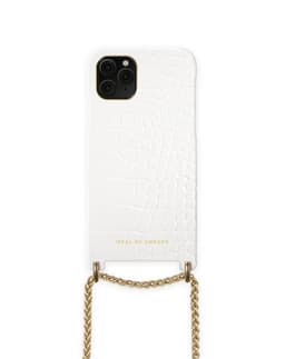 Lilou Necklace Case White Croco iPhone 11P/XS/X