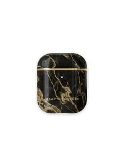 Printed AirPods Case Golden Smoke Marble